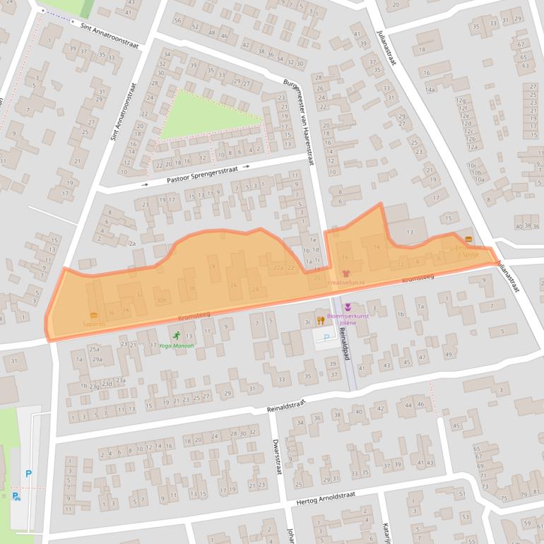 Kaart van postcodegebied 5331AK.