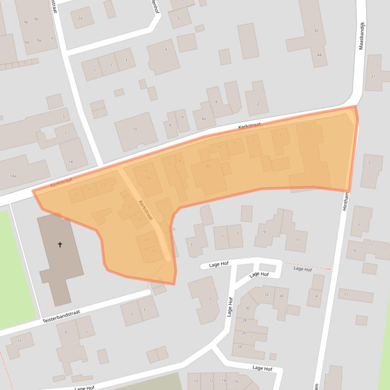 Kaart van postcodegebied 5331CA.