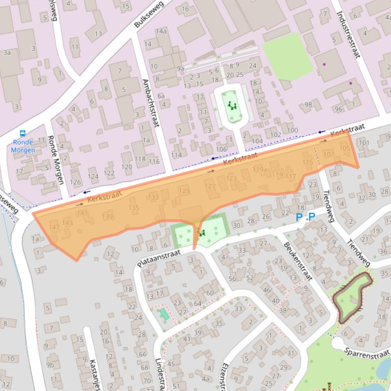 Kaart van postcodegebied 5331CD.