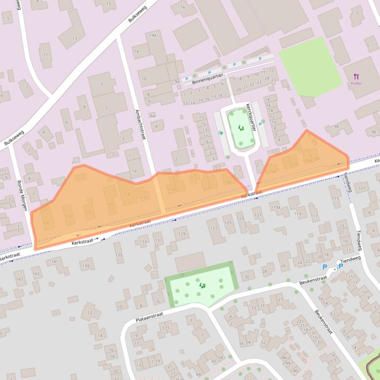 Kaart van postcodegebied 5331CJ.