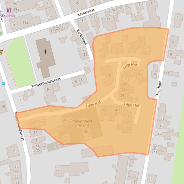 Kaart van postcodegebied 5331CV.