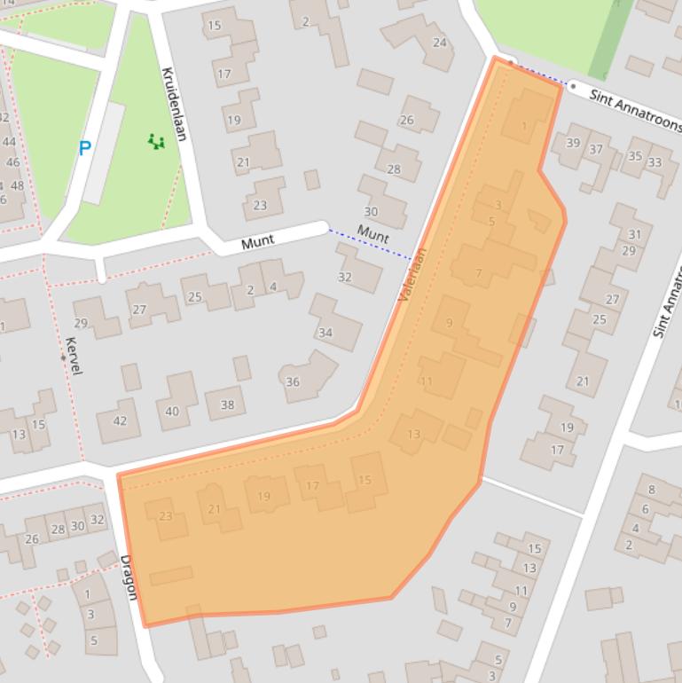 Kaart van postcodegebied 5331DB.