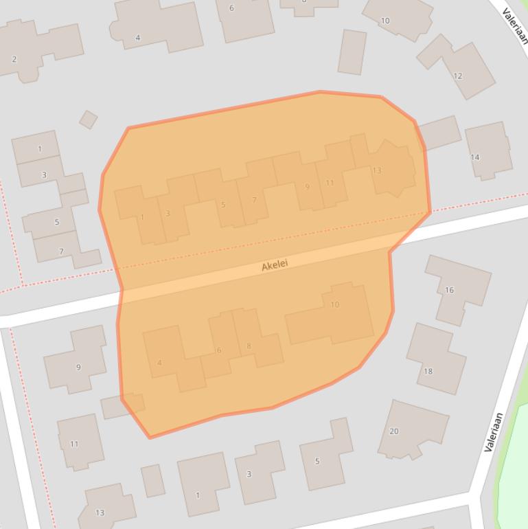 Kaart van postcodegebied 5331DE.