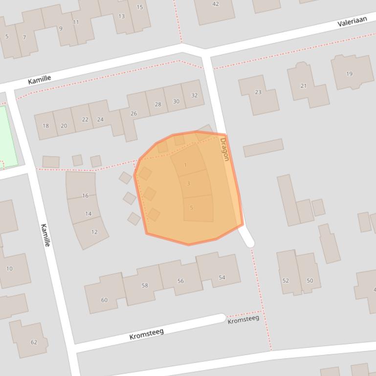 Kaart van postcodegebied 5331DM.