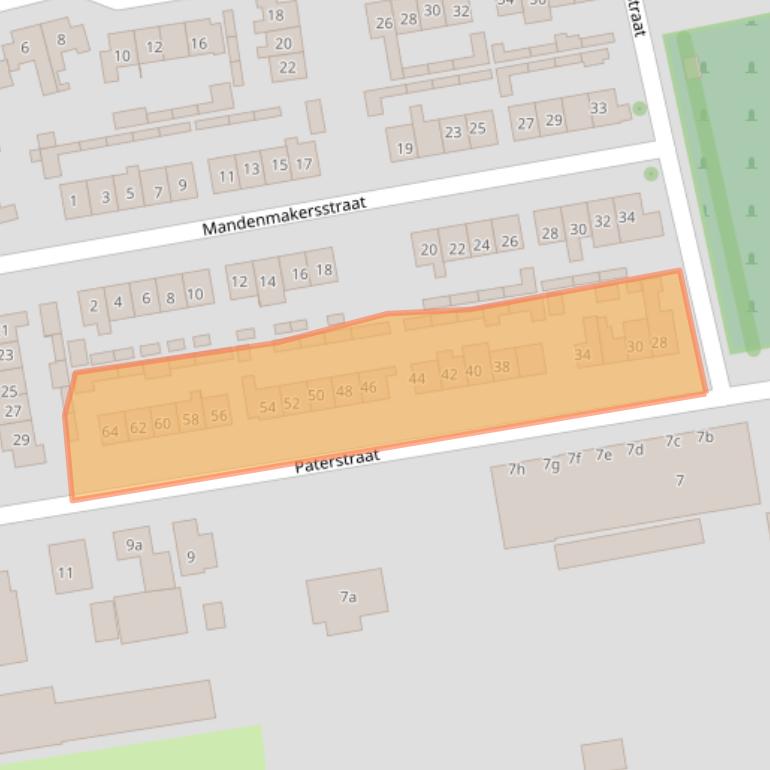Kaart van postcodegebied 5331ED.
