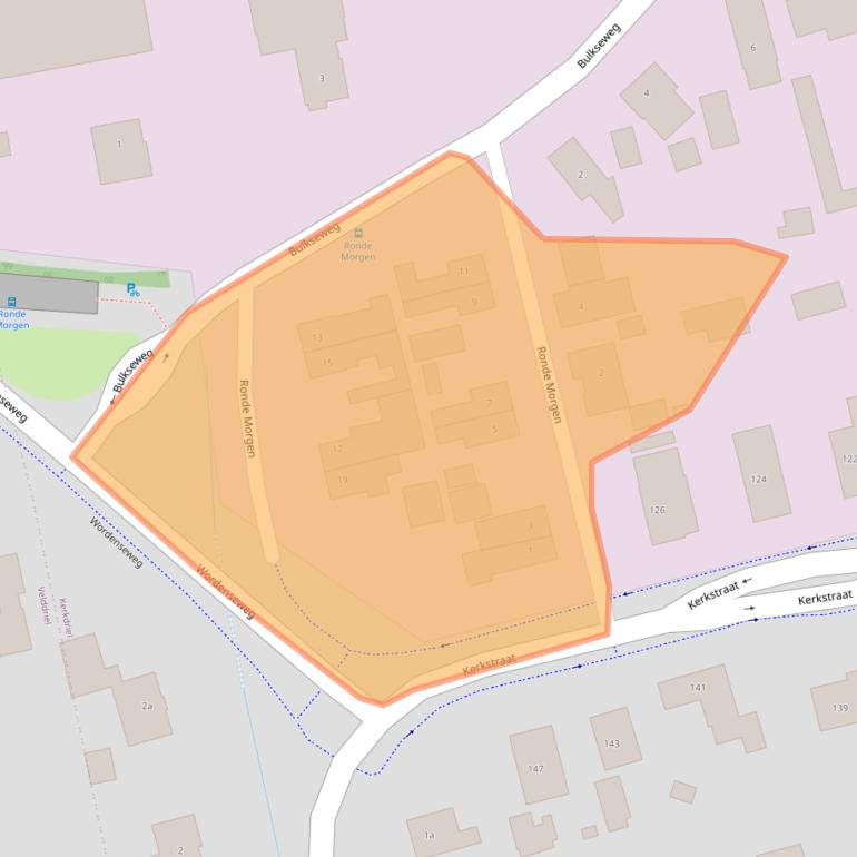 Kaart van postcodegebied 5331HZ.