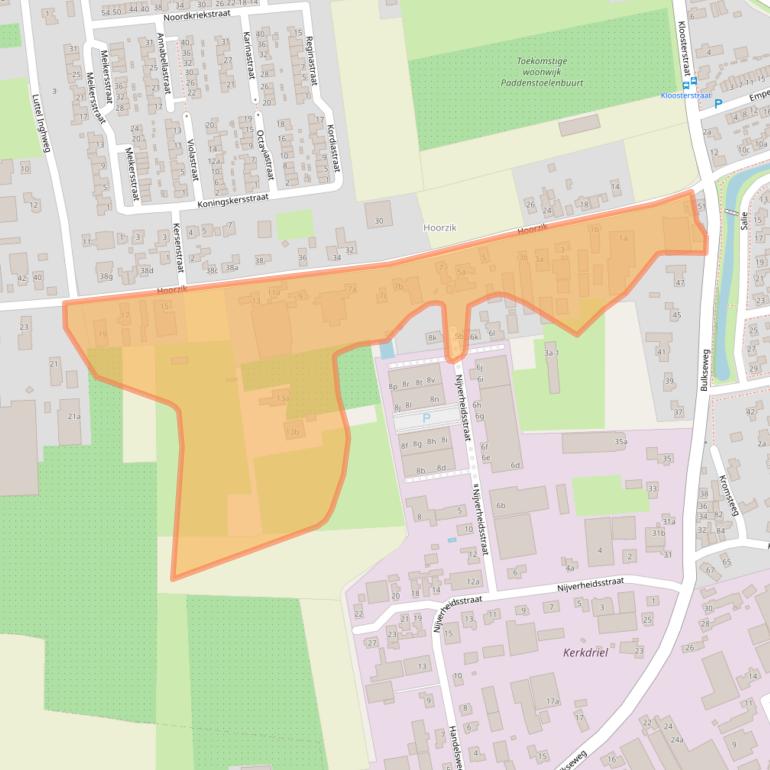 Kaart van postcodegebied 5331KG.