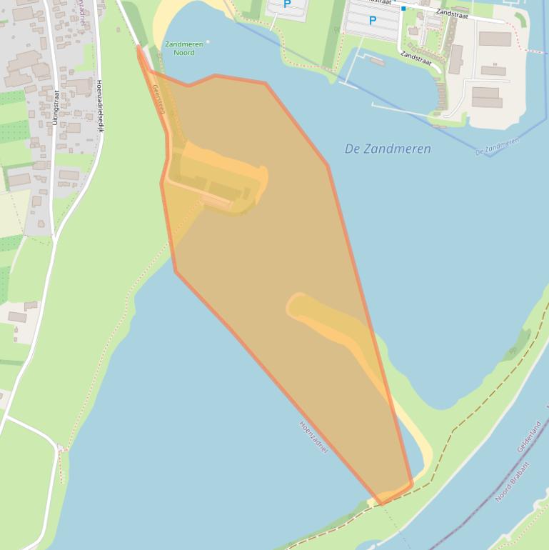 Kaart van postcodegebied 5331LD.