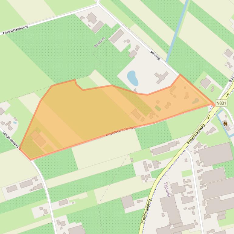 Kaart van postcodegebied 5331LG.