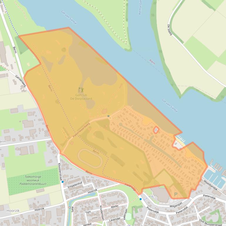 Kaart van postcodegebied 5331PD.