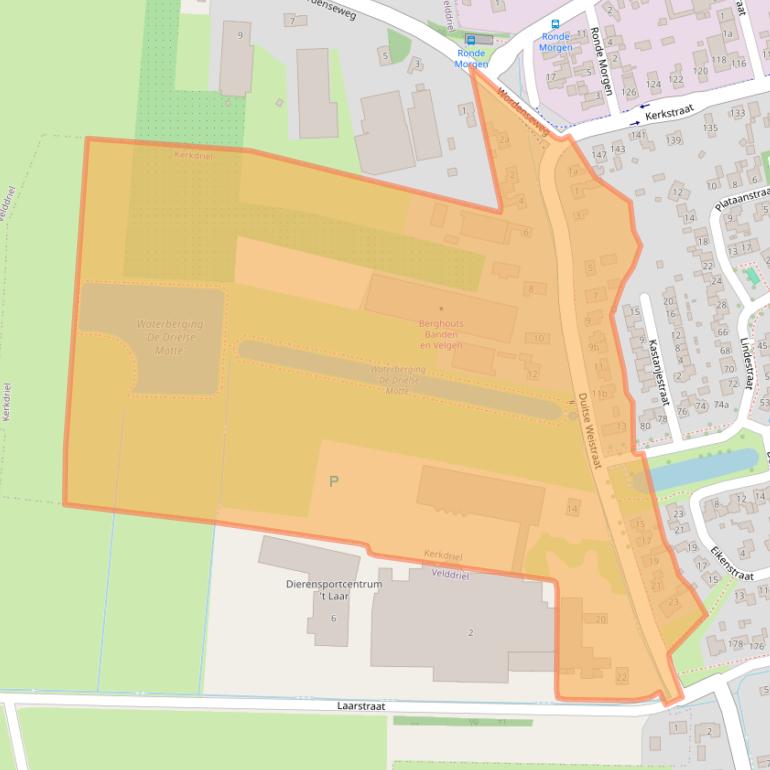 Kaart van postcodegebied 5331PH.