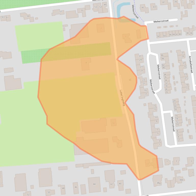 Kaart van postcodegebied 5331PN.