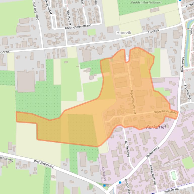 Kaart van postcodegebied 5331PT.