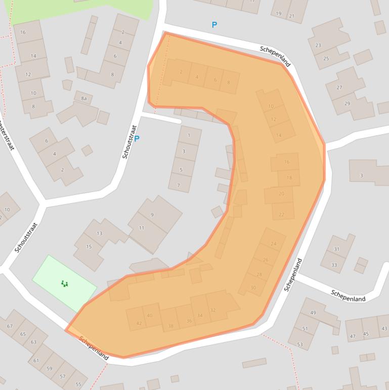 Kaart van postcodegebied 5331RN.