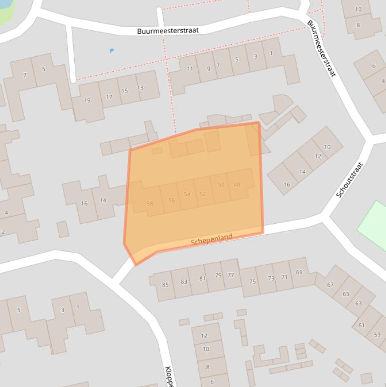 Kaart van postcodegebied 5331RP.