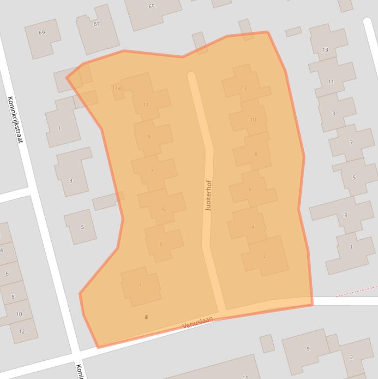 Kaart van postcodegebied 5331TT.