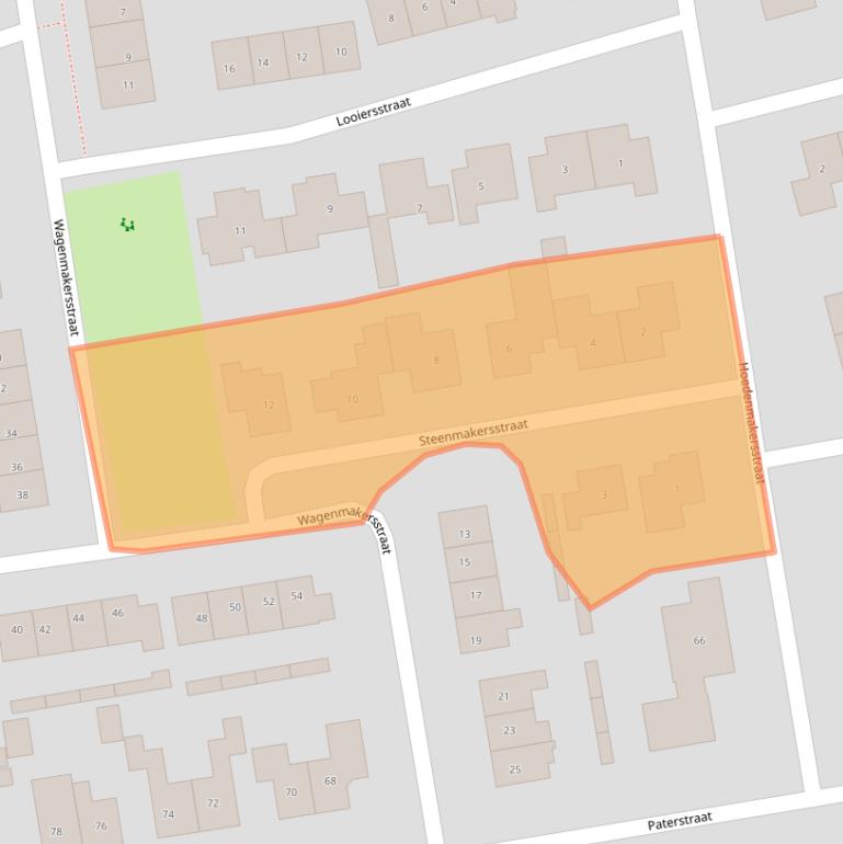 Kaart van postcodegebied 5331VW.