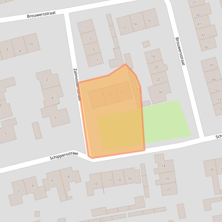 Kaart van postcodegebied 5331VZ.