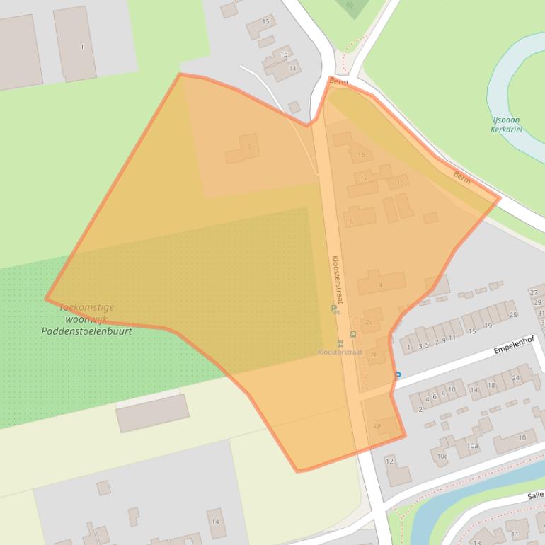 Kaart van postcodegebied 5331WB.