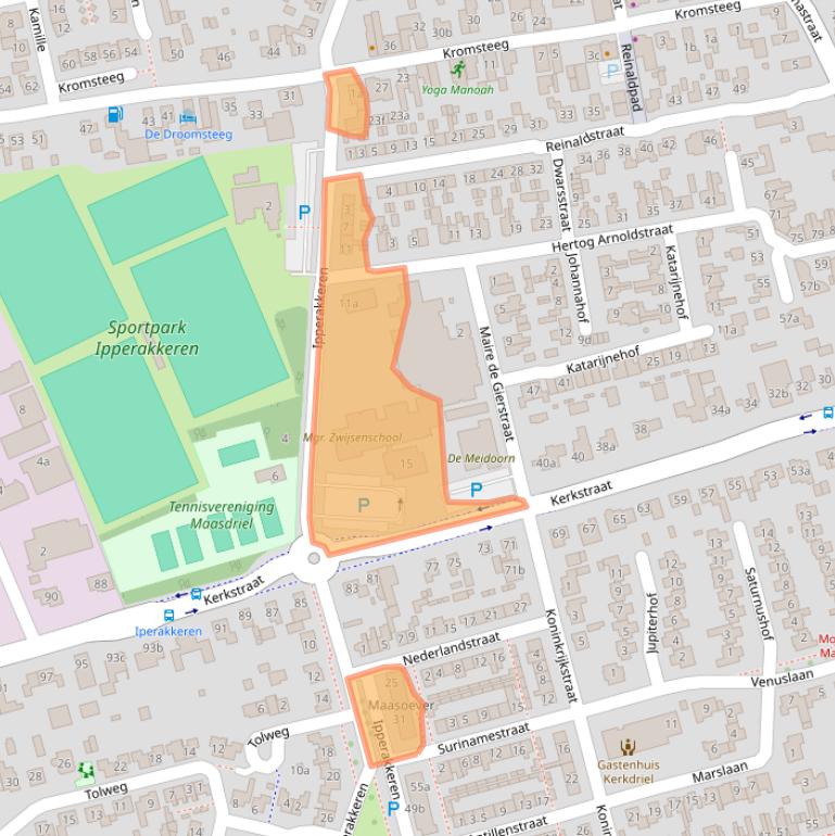 Kaart van postcodegebied 5331XL.