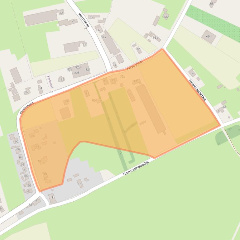 Kaart van postcodegebied 5333GC.