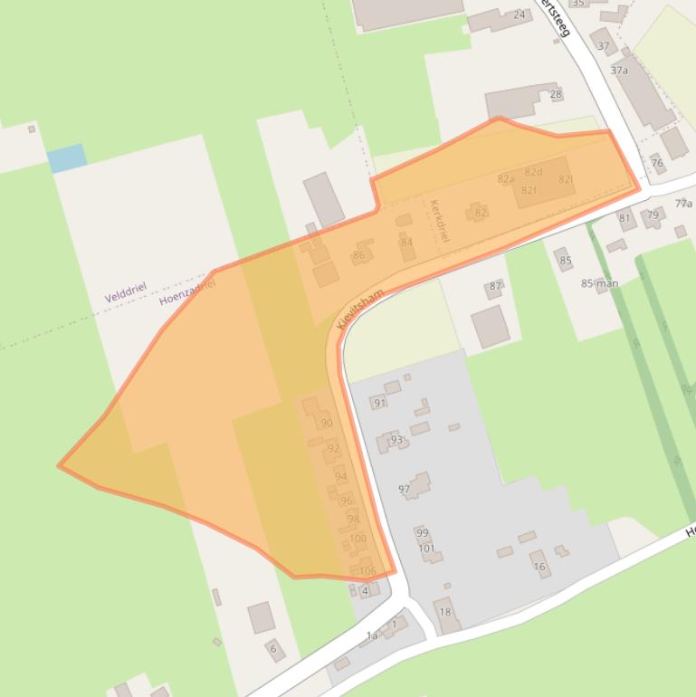 Kaart van postcodegebied 5333GH.