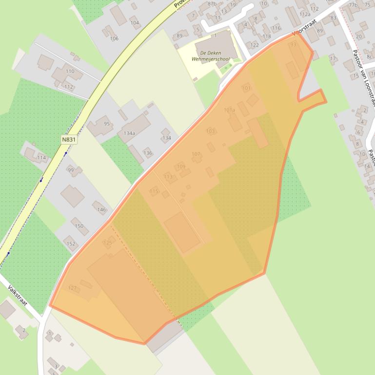 Kaart van postcodegebied 5334JS.