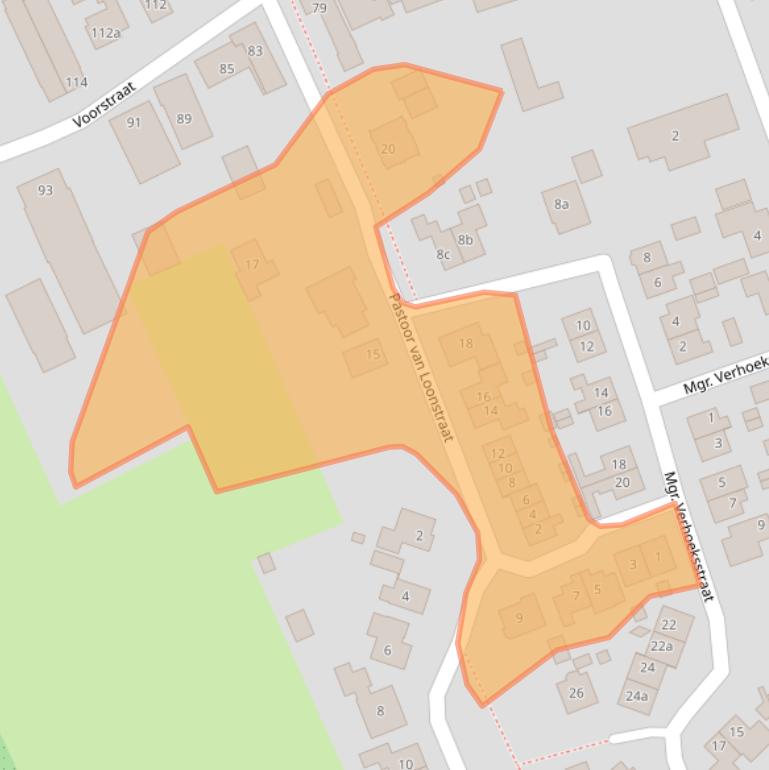 Kaart van postcodegebied 5334KC.