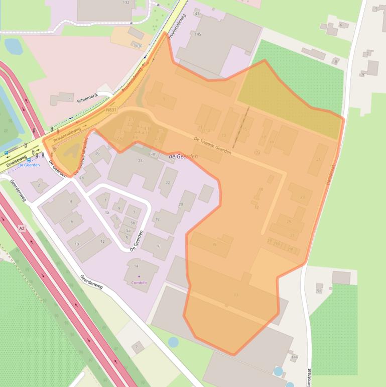 Kaart van postcodegebied 5334LH.