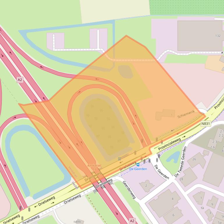 Kaart van postcodegebied 5334NL.