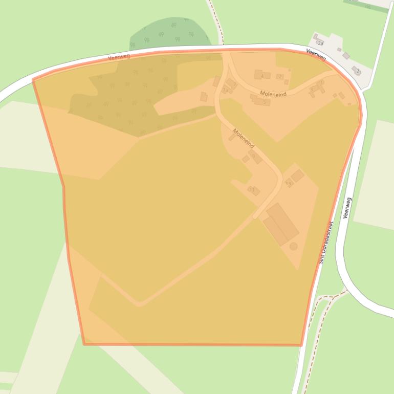 Kaart van postcodegebied 5335LC.