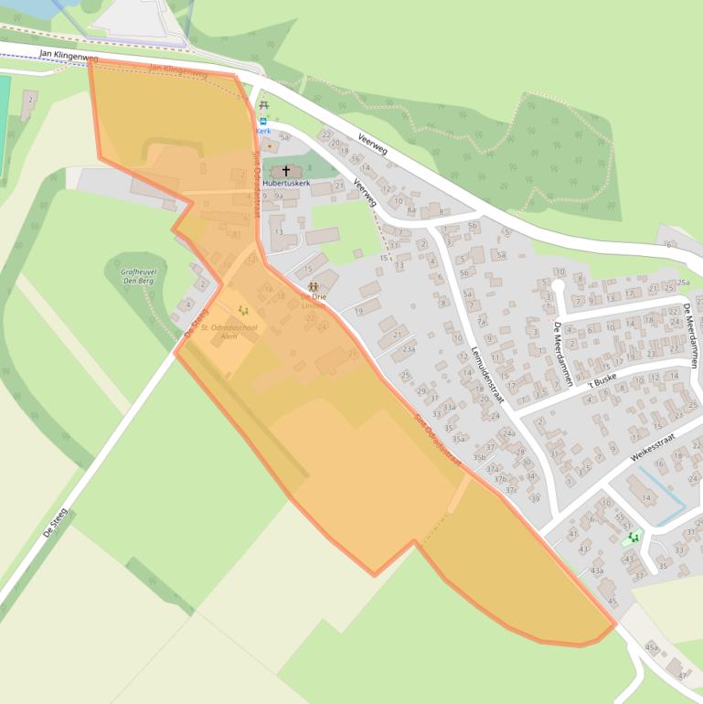 Kaart van postcodegebied 5335LL.