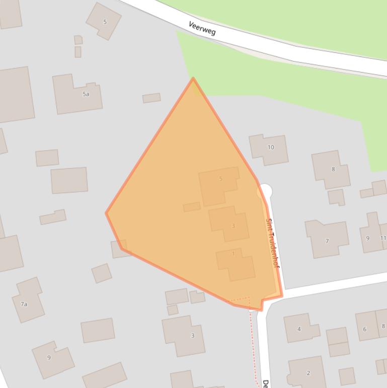 Kaart van postcodegebied 5335LR.