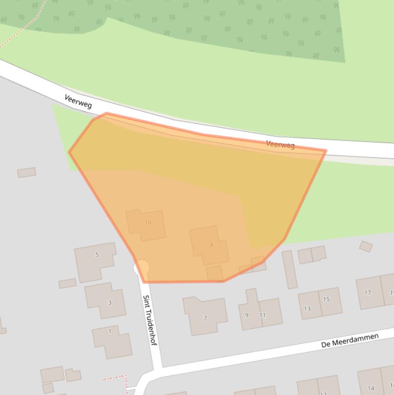 Kaart van postcodegebied 5335LS.