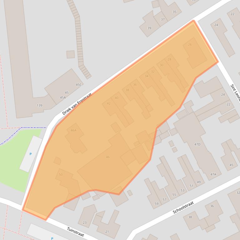 Kaart van postcodegebied 5341AM.