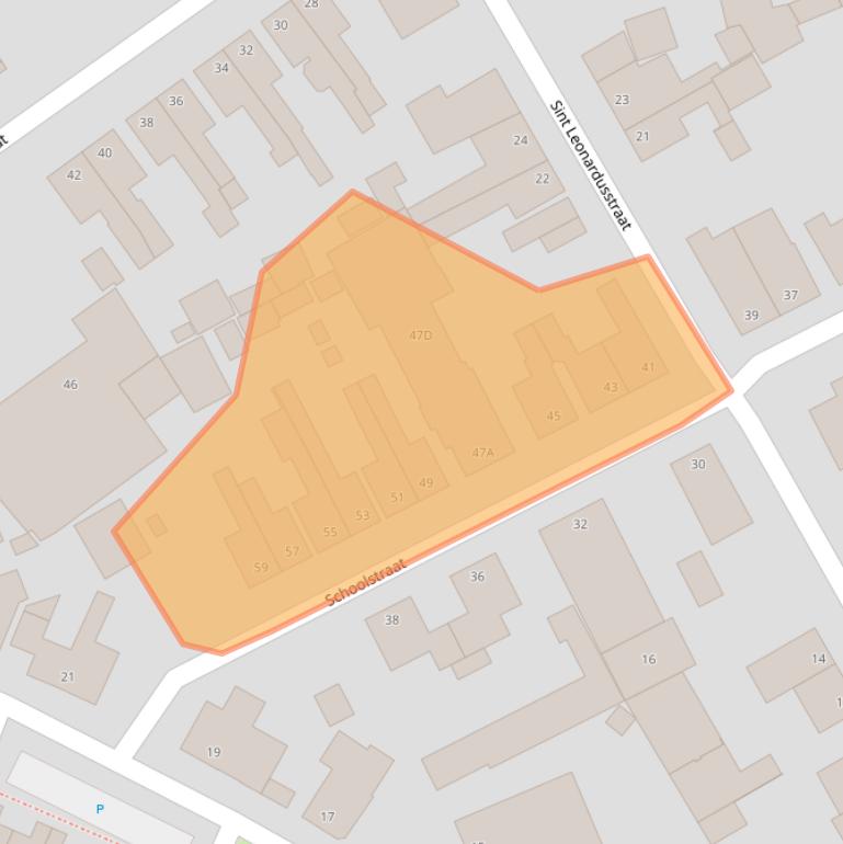 Kaart van postcodegebied 5341AR.