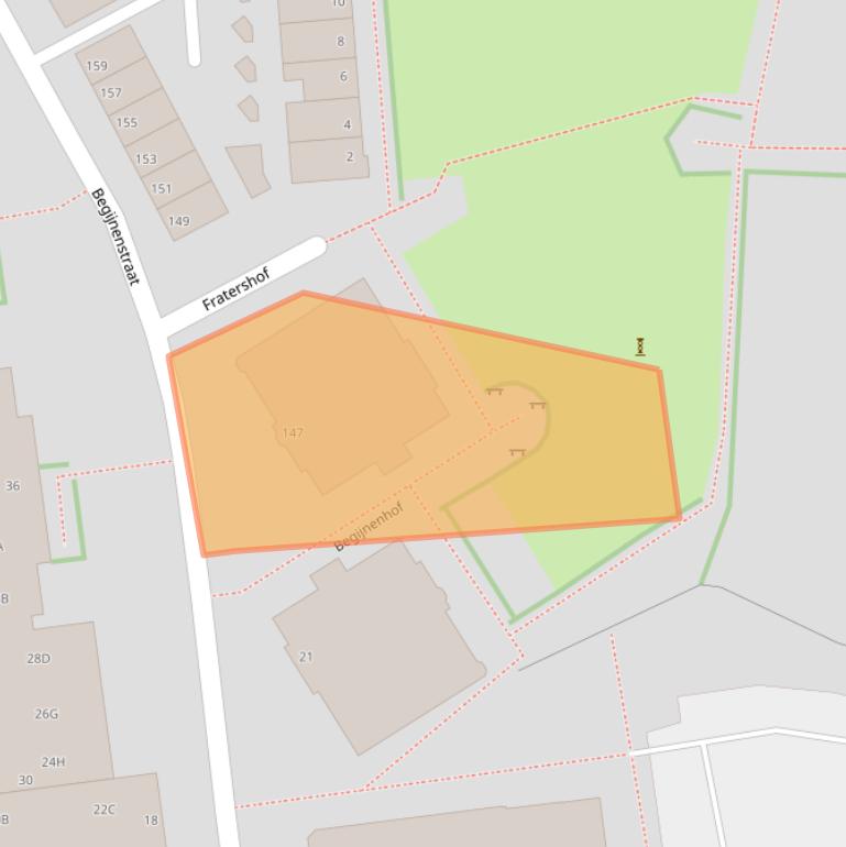 Kaart van postcodegebied 5341BE.