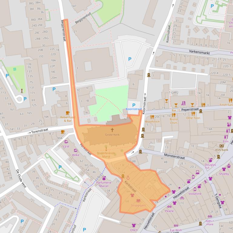 Kaart van postcodegebied 5341BK.