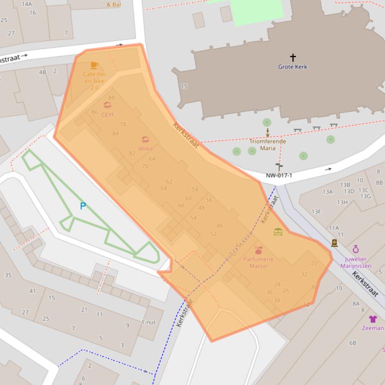 Kaart van postcodegebied 5341BL.