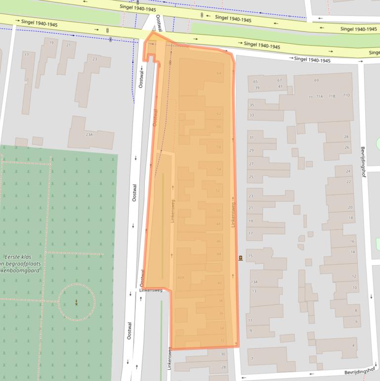 Kaart van postcodegebied 5341CC.