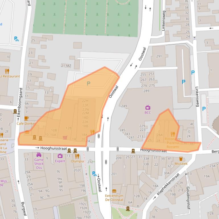 Kaart van postcodegebied 5341CE.