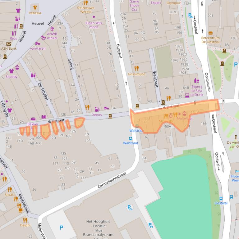 Kaart van postcodegebied 5341CJ.