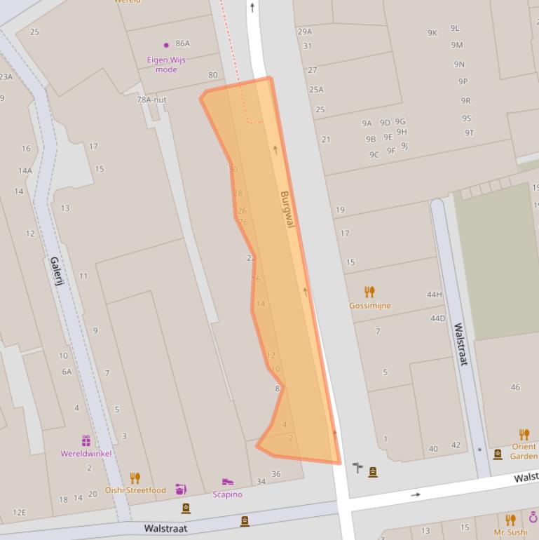 Kaart van postcodegebied 5341CR.