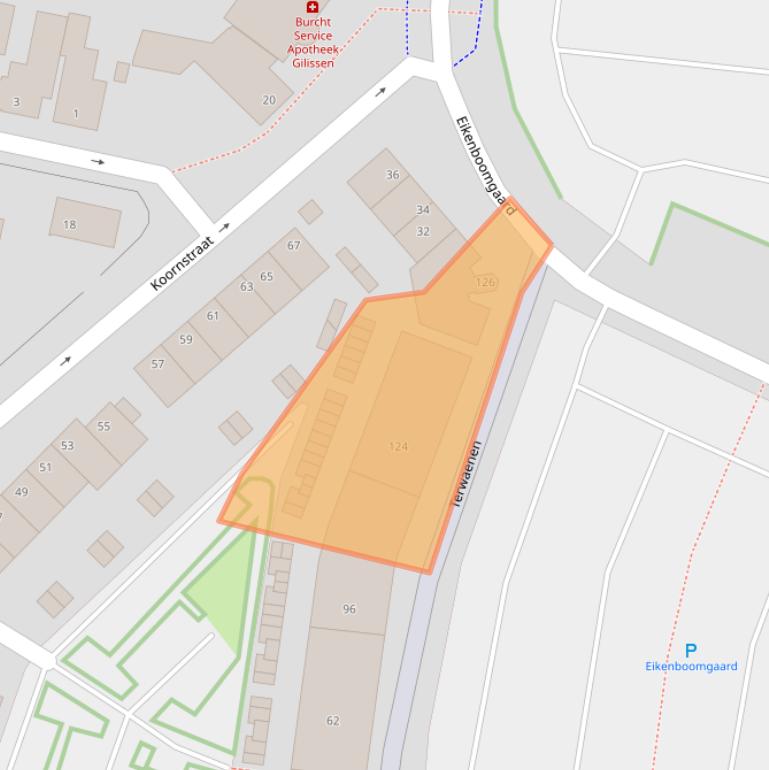 Kaart van postcodegebied 5341DJ.