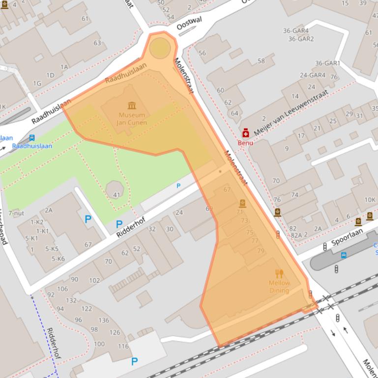 Kaart van postcodegebied 5341GC.