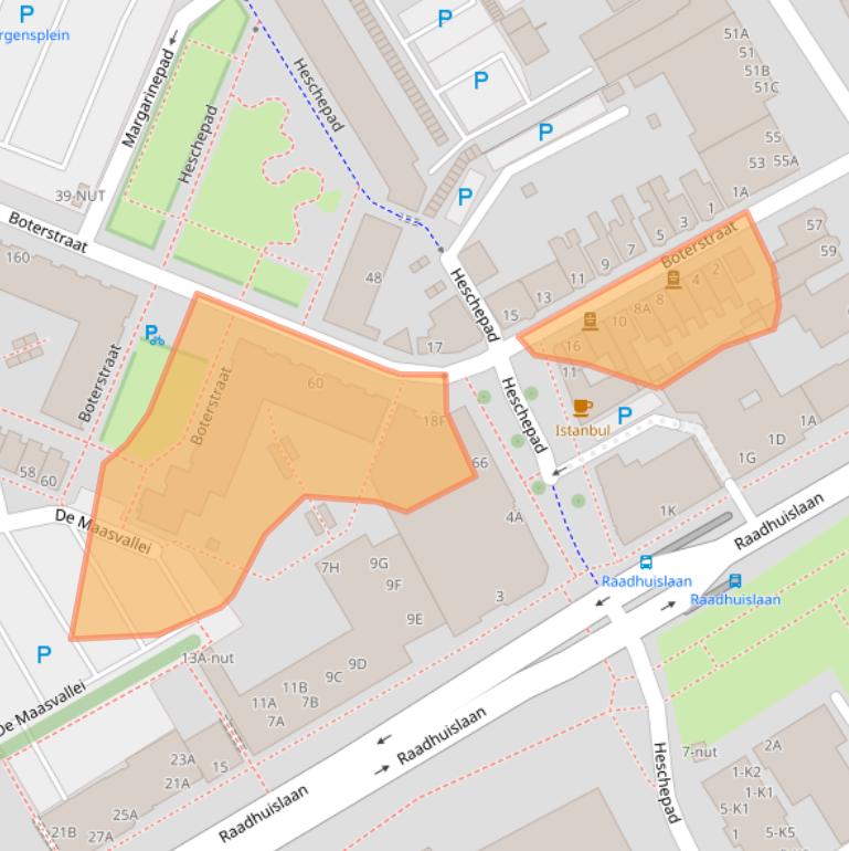 Kaart van postcodegebied 5341GK.