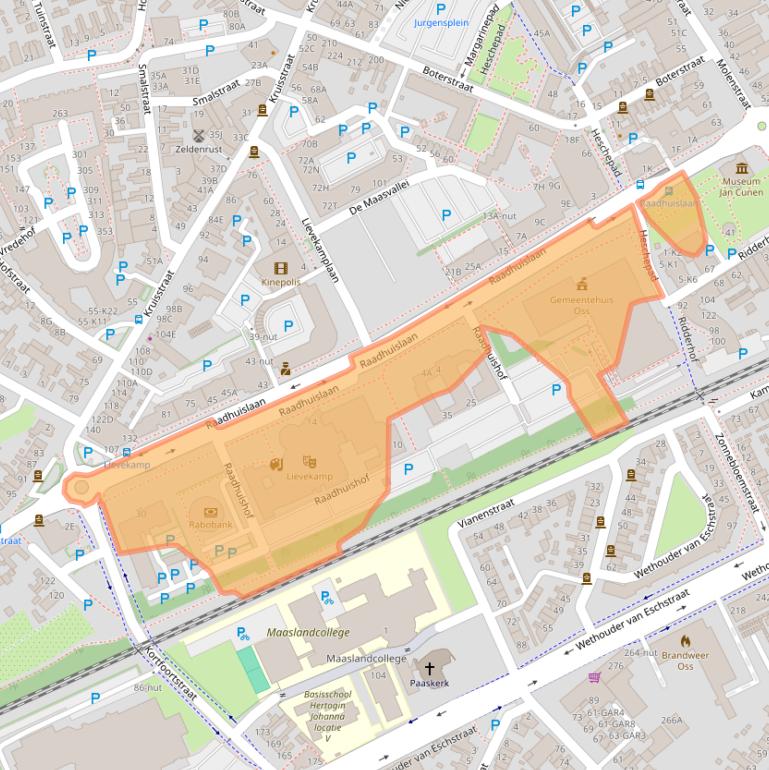 Kaart van postcodegebied 5341GM.