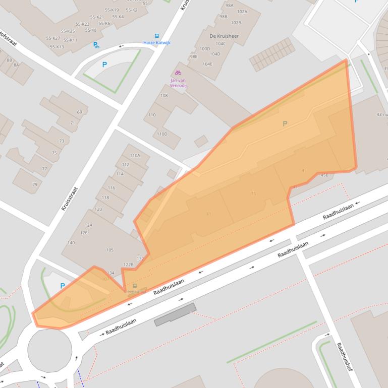 Kaart van postcodegebied 5341GZ.