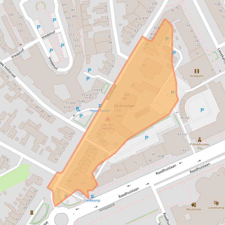 Kaart van postcodegebied 5341HG.