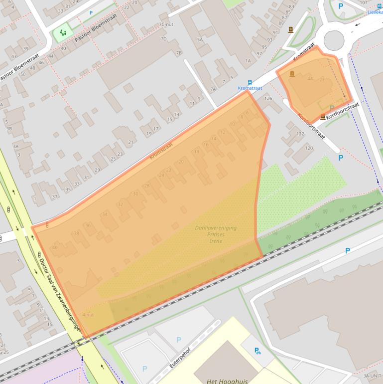 Kaart van postcodegebied 5341JC.